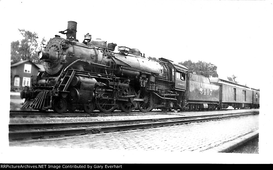 ATSF 4-6-2 #3407 - Atchison, Topeka & Santa Fe